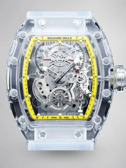Best Swiss Replica Richard Mille RM56-01 Transparent Glass Case Watch – AAA Skeleton Dial