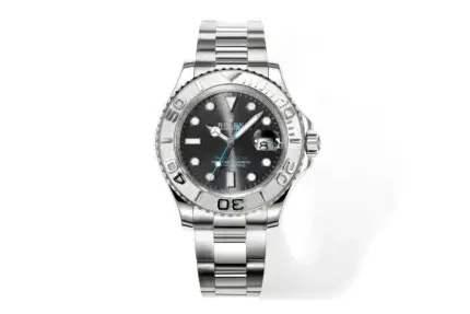 Rolex Yacht-Master 42 Stainless Steel Watch with Black Dial