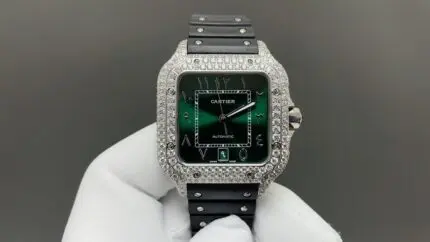 1:1 Super Clone Cartier Santos Middle East Full Diamond