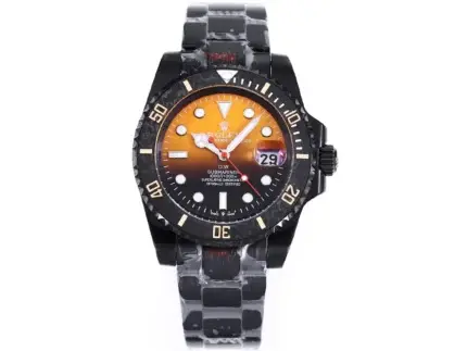 Rolex Submariner PARAKEET – Custom Gradient Green Dial, Black Carbon Fiber Bezel, 904L Steel