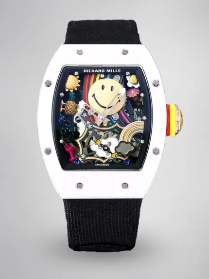 Richard Mille RM088 Tourbillon Smiley Replica – 43mm Swiss Automatic Movement