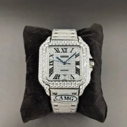 1:1 Super Clone Cartier Santos Middle East Full Diamond
