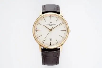 Vacheron Constantin Patrimony 85180 – Gold Case, Brown Leather Strap, Minimalist Design, Best