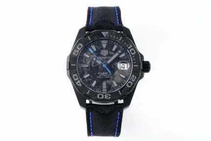 TAG Heuer – Black with Blue Stitching, Casual & Formal Style, 100m Waterproof, SW200 Movement