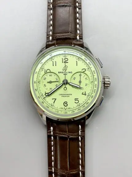 Breitling Premier B01 Chronograph 42 Edition Steel Casing Green Dial(1:1Super Cloen)
