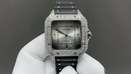 1:1 Super Clone Cartier Santos Middle East Full Diamond