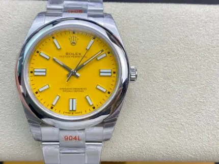 Rolex Oyster Perpetual 41 Turquoise (Yellow dial Oyester)
