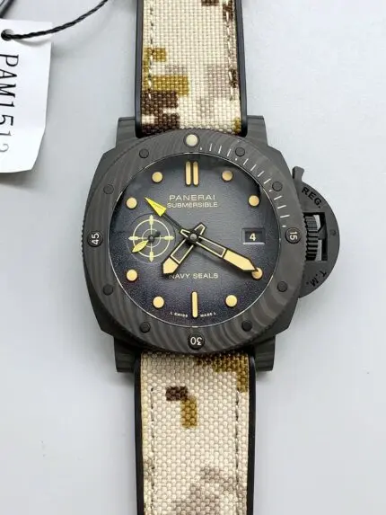 Panerai Submersible PAM1513 Carbotech GMT Navy Seals Edition 44MM（1;1Super Clone）