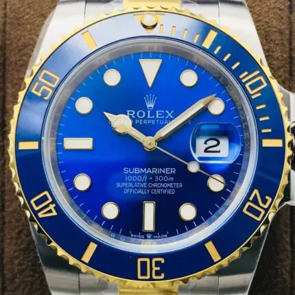1:1 Superclone-Rolex Submariner 16613(Gold blue sub)