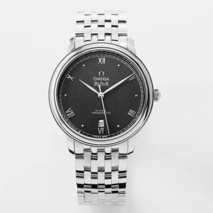 Omega De Ville Black Dial Steel