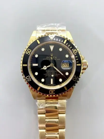 Rolex Submariner 16618 Gold Watch with Swiss 3135 Movement(1:1Super Clone）