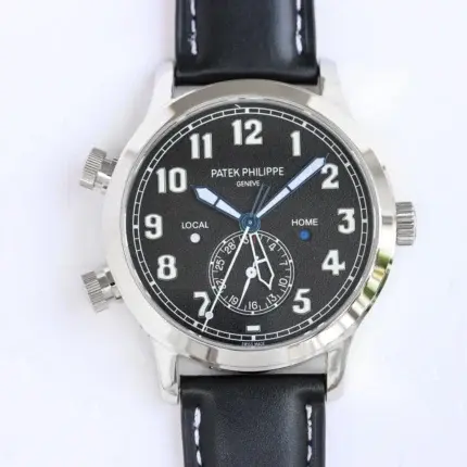 Patek Philippe Calatrava Pilot Travel Time Black Dial