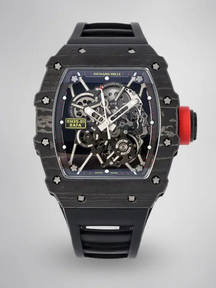 Richard Mille RM35-01 Super Clone Swiss Sports Watch, Carbon Fiber Case