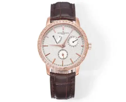 Vacheron Constantin Traditionnelle 83520/000R-9909 – Rose Gold, Brown Leather Strap, Multi-Function Dial