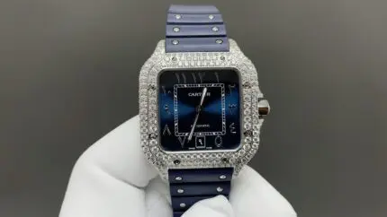 1:1 Super Clone Cartier Santos Middle East Full Diamond