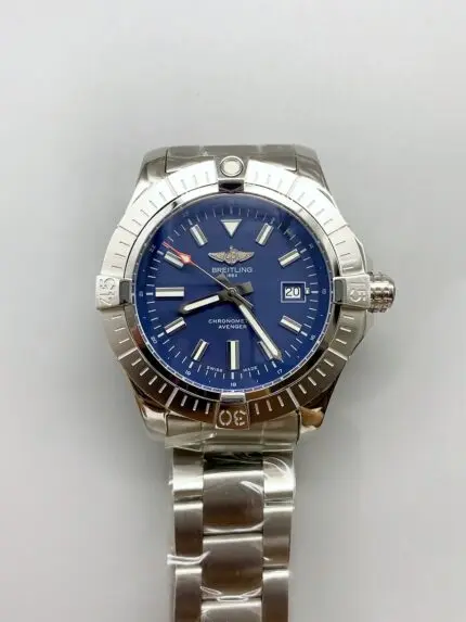 Breitling Avenger 43 Automatic Blue Dial Steel Strap (1:1Super Clone)