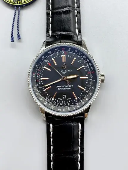 Breitling Navitimer 1 Automatic in Black Dial – Leather Strap (1;1Super Clone)