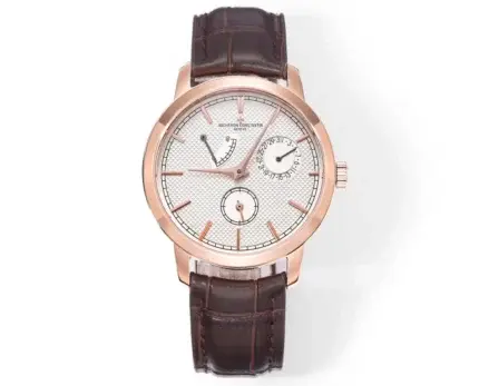 Vacheron Constantin Traditionnelle 83520/000R-9909 Rose Gold with Brown Leather Strap