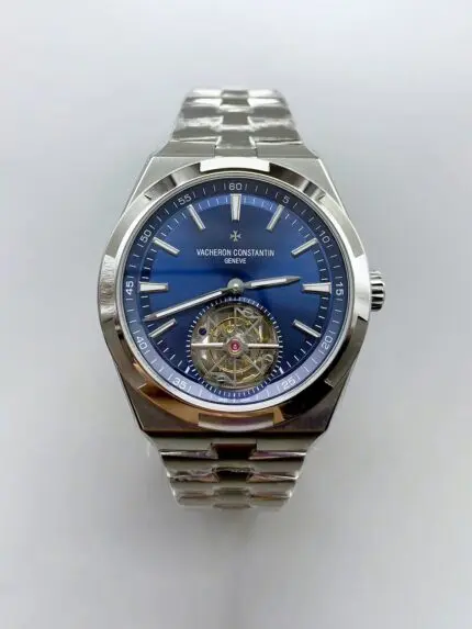 Vacheron Constantin Overseas Tourbillon Stainless Steel in Blue Dial(1:1Super Clone)
