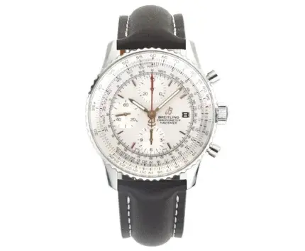Breitling Navitimer Chronograph Silver Leather