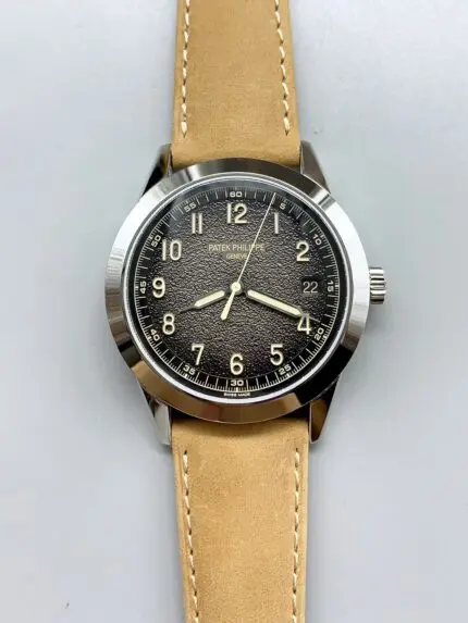 Patek Philippe Calatrava 5226G-001 904L Steel  Leather Strap(1:1Super Clone)