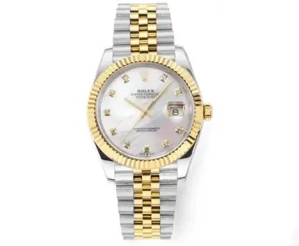 Rolex Datejust 41mm Two-Tone Gold and Steel Watch with Diamond Bezel