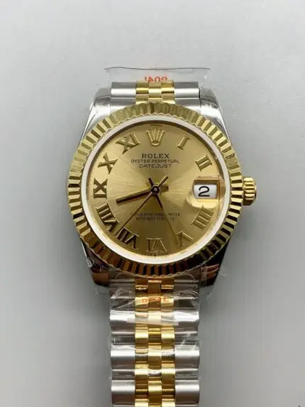 Rolex Datejust Gold with Roman Dial in 36MM （1;1Super Clone）