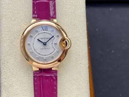 1:1 Super Clone Cartier Rose Gold Blue Balloon 36mm 33mm