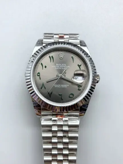 Rolex Datejust M126300 41MM ETA3235 Grey Arabic Dial – 904L Steel Casing(1:1Super Clone）