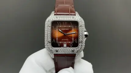 1:1 Super Clone Cartier Santos Middle East Full Diamond