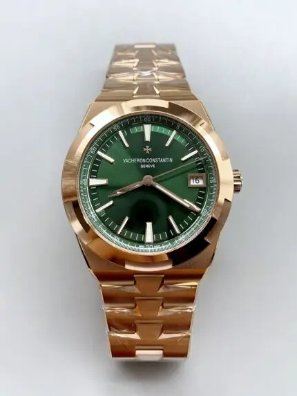 Vacheron Constantin Watch in Rose Green Steel Dial(1:1Super Clone)