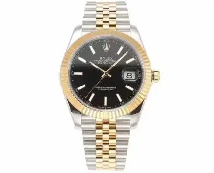 Rolex Datejust 41mm Black Dial Two-Tone Jubilee Bracelet